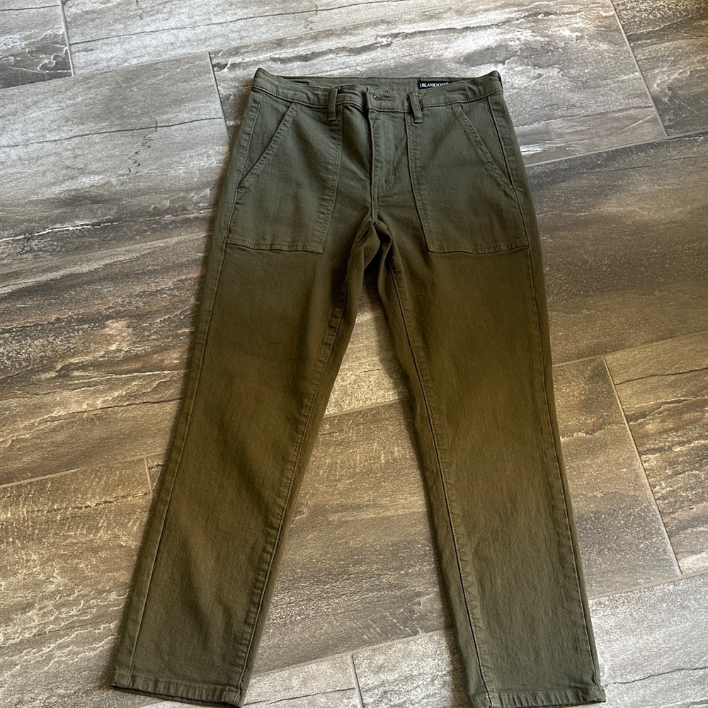 Blank NYC Women's Cargo Pants in Olive Green